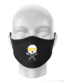Masca personalizata reutilizabila Eggskull Negru