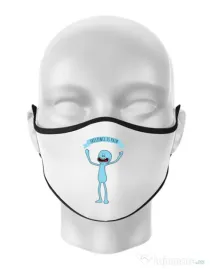Masca personalizata reutilizabila Existence is pain Alb