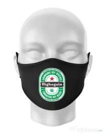 Masca personalizata reutilizabila Highagain Negru