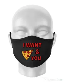 Masca personalizata reutilizabila I want you Negru