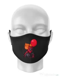Masca personalizata reutilizabila IT is Deadpool Negru