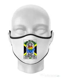 Masca personalizata reutilizabila Jamaica Alb