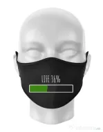 Masca personalizata reutilizabila Life Negru