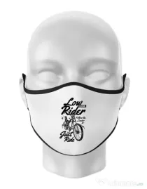 Masca personalizata reutilizabila Lowrider Alb