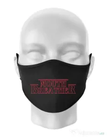 Masca personalizata reutilizabila Mouth breather Negru
