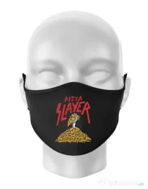 Masca personalizata reutilizabila Pizza slayer Negru