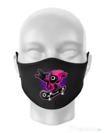 Masca personalizata reutilizabila Squid Boy Negru