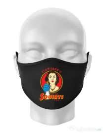 Masca personalizata reutilizabila Squirts Negru