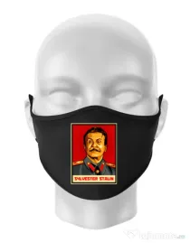 Masca personalizata reutilizabila Sylvester Stalin Negru