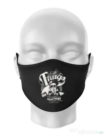 Masca personalizata reutilizabila Thugs need hugs Negru