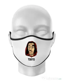 Masca personalizata reutilizabila Tokyo Alb