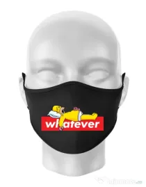 Masca personalizata reutilizabila Whatever Negru