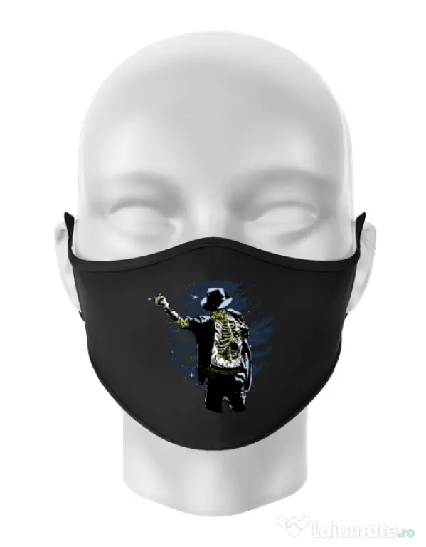 Masca personalizata reutilizabila Zombie pop Negru