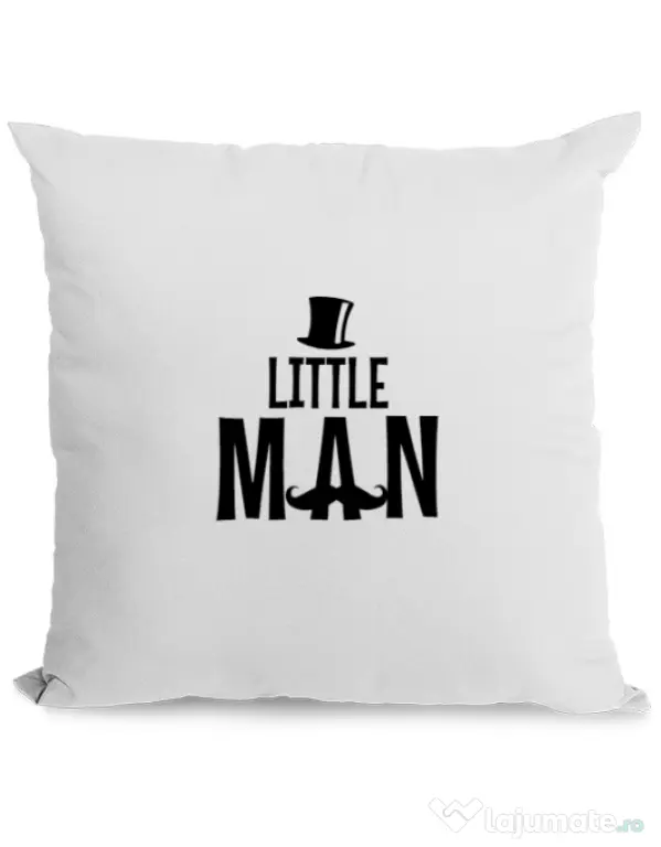 Perna personalizata Little man Alb
