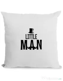 Perna personalizata Little man Alb