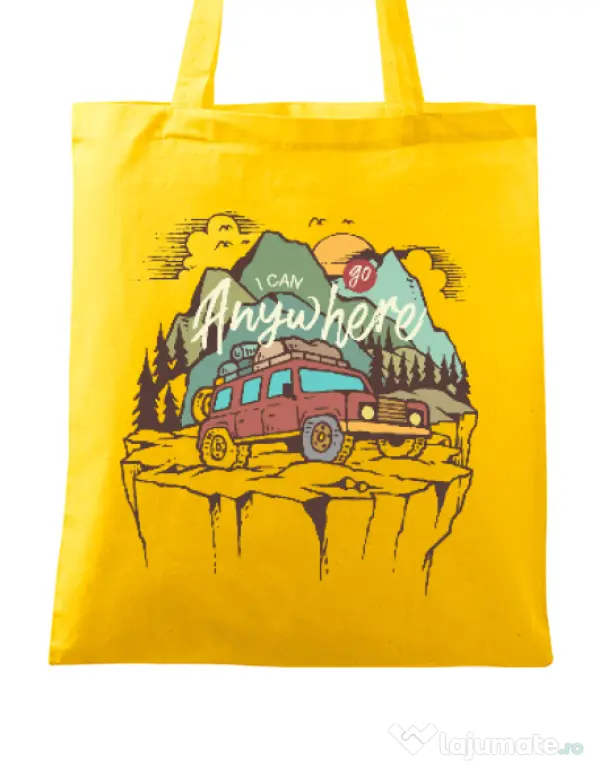 Sacosa din panza Adventure Galben