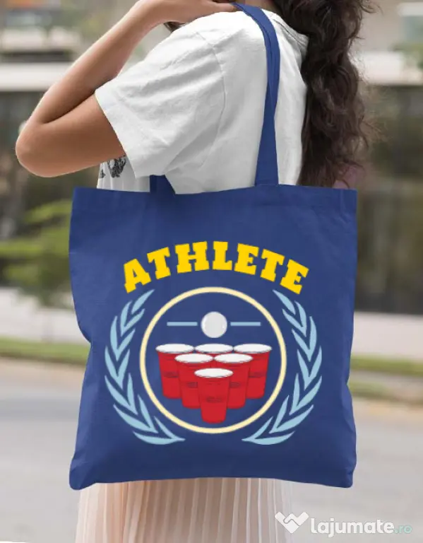 Sacosa din panza Athlete Albastru regal