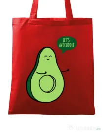 Sacosa din panza Avocuddle 1 Rosu
