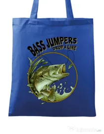Sacosa din panza Bass jumpers drop a line Albastru regal
