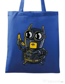 Sacosa din panza Bat minion Albastru regal