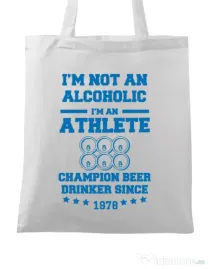 Sacosa din panza Beer champion Alb
