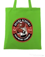 Sacosa din panza Boxing Academy Verde mar