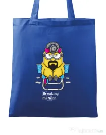 Sacosa din panza Breaking Minion Albastru regal