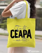 Sacosa din panza Ceapa ma-tii Galben