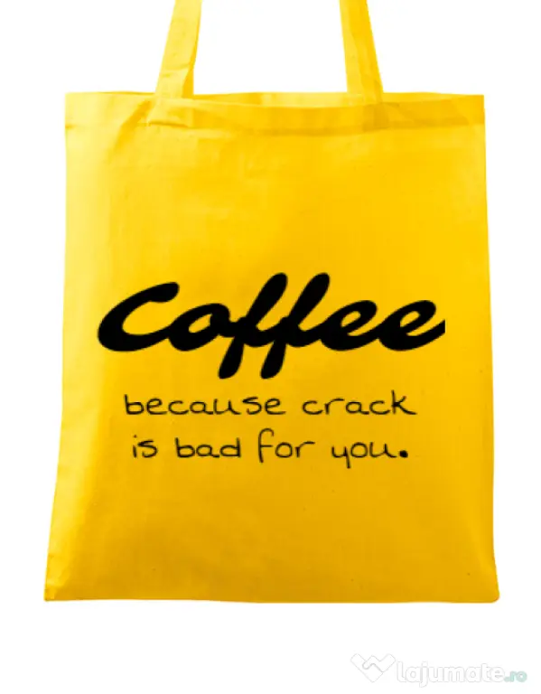 Sacosa din panza Coffee Galben