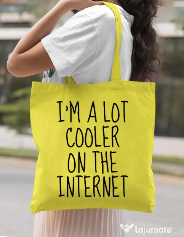 Sacosa din panza Cooler on the internet Galben