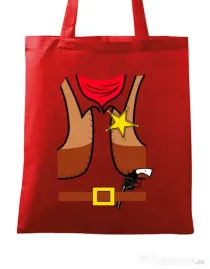 Sacosa din panza Cowboy Suit 1 Rosu