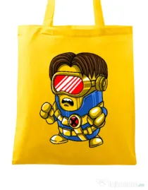 Sacosa din panza Cyclops minion Galben