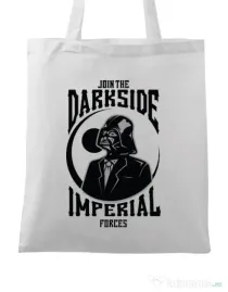 Sacosa din panza Darkside Alb