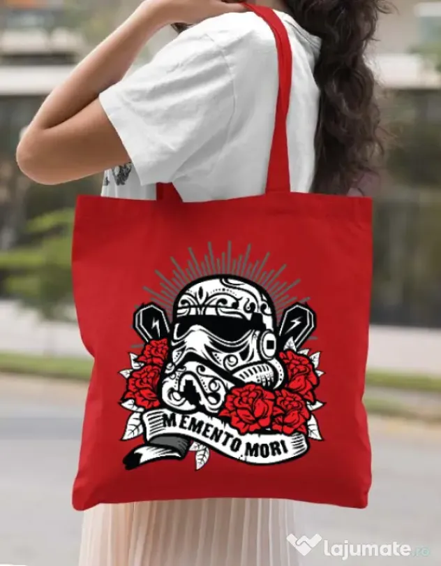 Sacosa din panza Dead Trooper Rosu