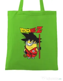 Sacosa din panza Despicaball Z Son Goku Verde mar