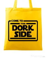 Sacosa din panza Dork side Galben