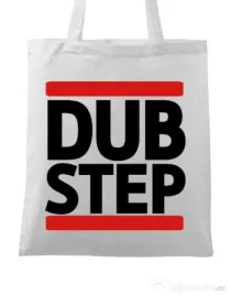 Sacosa din panza Dubstep Alb