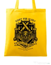 Sacosa din panza Fight For Glory Galben