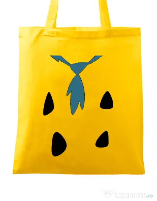 Sacosa din panza Flinstone costume Galben