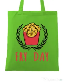 Sacosa din panza Fry Day Verde mar