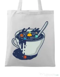 Sacosa din panza Galaxy mug Alb