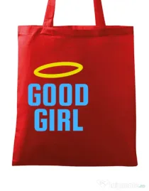 Sacosa din panza Good girl Rosu