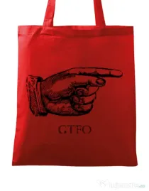 Sacosa din panza GTFO Rosu