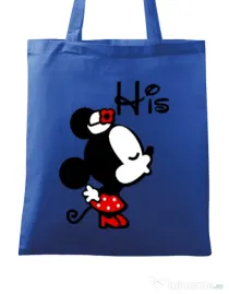 Sacosa din panza His Minnie Albastru regal