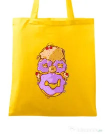 Sacosa din panza Homer Donut Galben