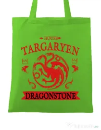 Sacosa din panza House Targaryen Verde mar