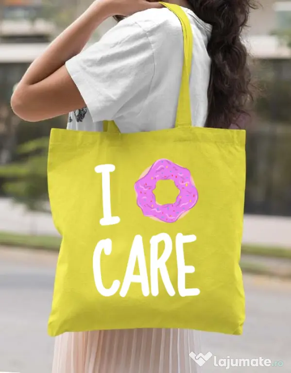 Sacosa din panza I donut care Galben
