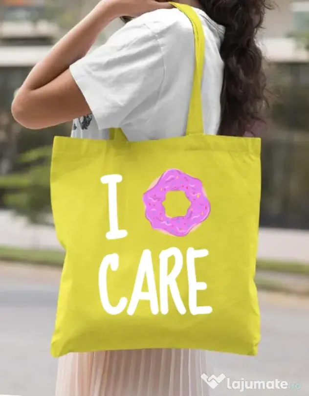 Sacosa din panza I donut care Galben