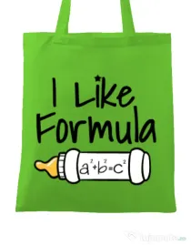 Sacosa din panza I like formula Verde mar
