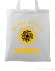 Sacosa din panza Kindness Alb